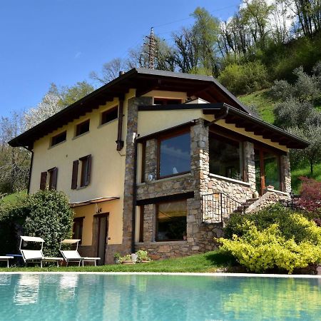 Villa In Pisogne With Pool Garden And Lake View Bagian luar foto